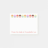 Cupcake Row Post-it® Notes (Voorkant)