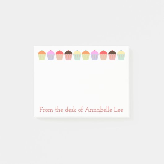 Cupcake Row Post-it® Notes (Voorkant)