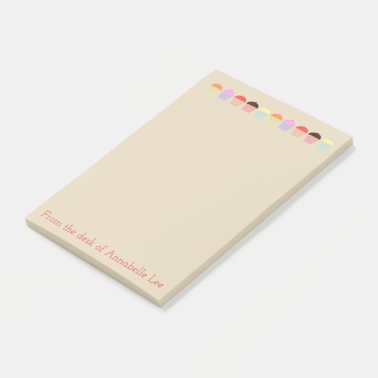 Cupcake Row Post-it® Notes (Schuin)