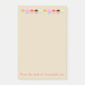 Cupcake Row Post-it® Notes (Voorkant)