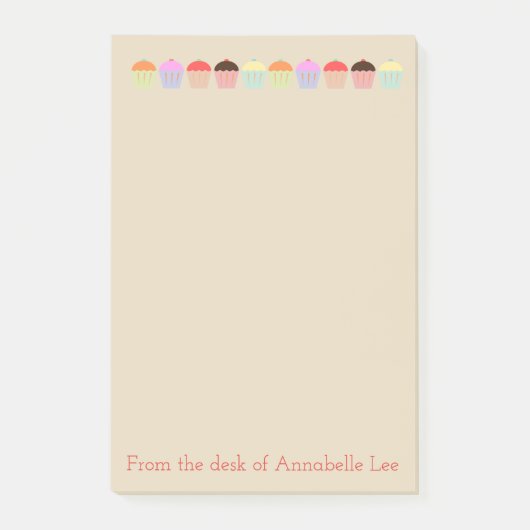 Cupcake Row Post-it® Notes (Voorkant)