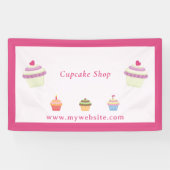 Cupcake Roze banner (Horizontaal)