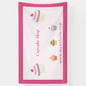 Cupcake Roze banner (Verticaal)
