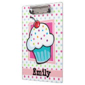 Cupcake, roze, blauw, groen, polka stippen klembord (Links)
