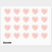 Cupcake roze frosting snoep hart schattig sticker (Vel)