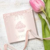 Cupcake roze rosé goud glitter druppels moderne na post-it® notes