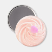 Cupcake roze snoep schattig magneet (Voorkant / Achterkant)