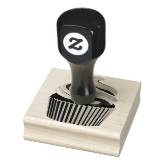 Cupcake Rubber Stamp door Warrior_Wares_Inc Rubberstempel