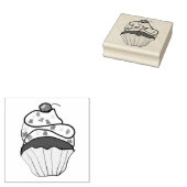 Cupcake Rubberstempel (Gestempeld)