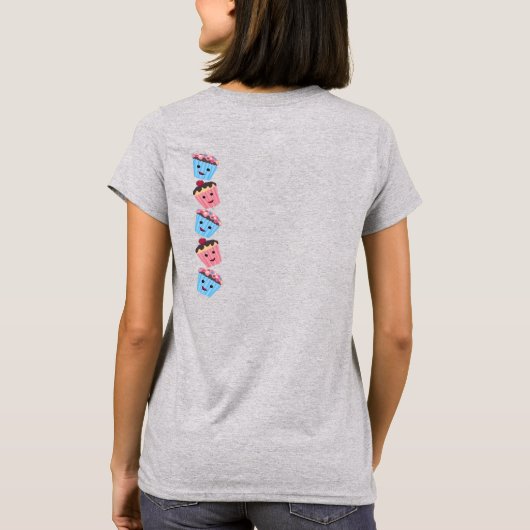 CupCake-Schattigee Cupcakes T-shirt (Achterkant)