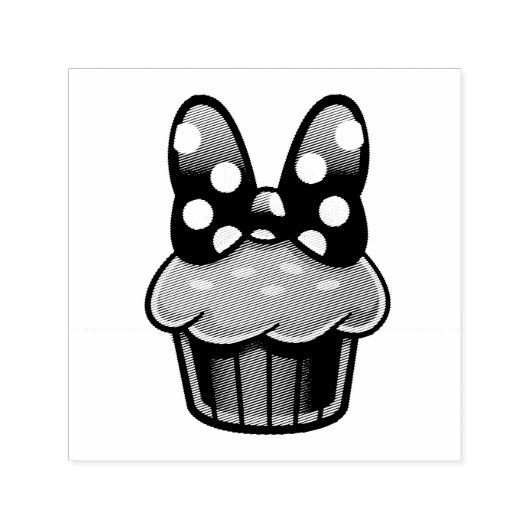 Cupcake Self-inking Stamp Zelfinktende Stempel (Design)