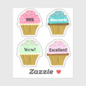 Cupcake Shapes Classroom Aanmoediging Sticker (Vel)