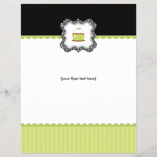 Cupcake Shop of Bakkerij Zakelijke Flyers (Voorkant)