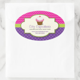 Cupcake Shop Promotionele Sticker