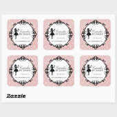 Cupcake Silhouette Packaging Stickers (Vel)