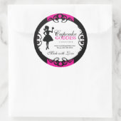 Cupcake Silhouette Packaging Stickers (Tas)