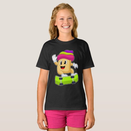 Cupcake Skater Skateboard T-shirt (Voorkant volledig)