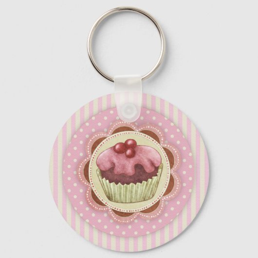 Cupcake-Sleutelhanger Sleutelhanger (Voorkant)