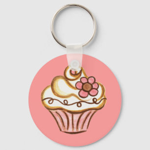Cupcake-Sleutelhanger Sleutelhanger
