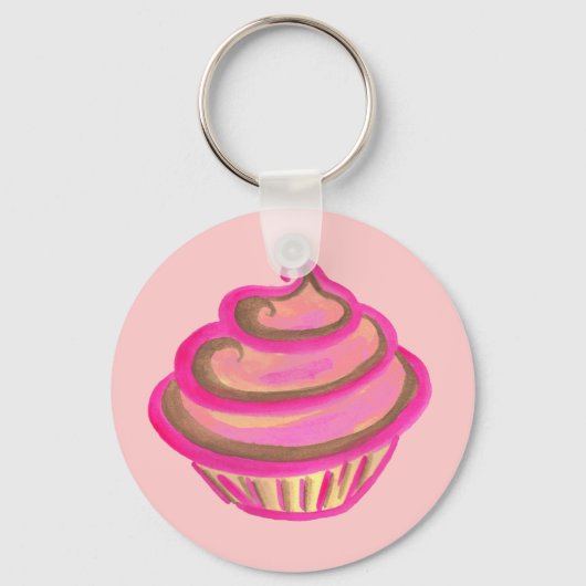 Cupcake-Sleutelhanger Sleutelhanger (Voorkant)