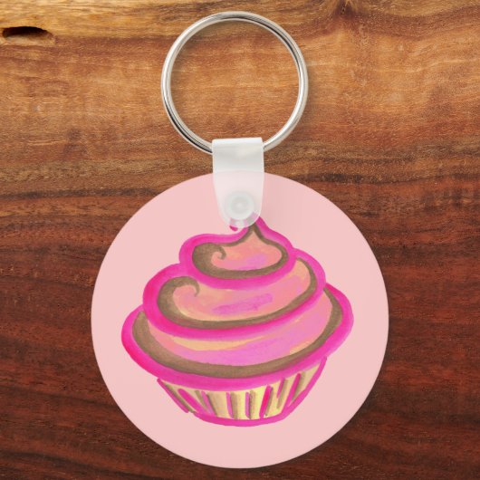 Cupcake-Sleutelhanger Sleutelhanger (Voorkant)