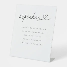 Cupcake Smaak Dessert Tafel Trouwfeest Bord Reclamebord Met Voetstuk