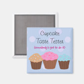Cupcake Smaak Tester Magneet (Voorkant / Achterkant)