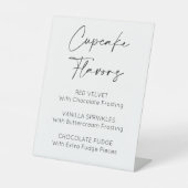 Cupcake smaken bruiloft evenementen reclamebord met voetstuk (Voorkant)