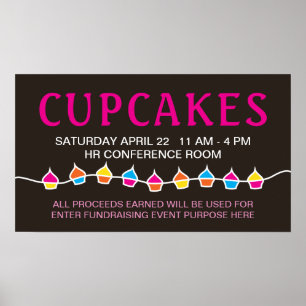 CUPCAKE snaarbake sale flyer Poster