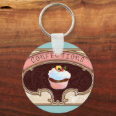Cupcake-snoepjes stijl sleutelhanger (Voorkant)