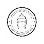 CUPCAKE | Speciaal zakelijk Logo Rubberstempel (Afrduk)