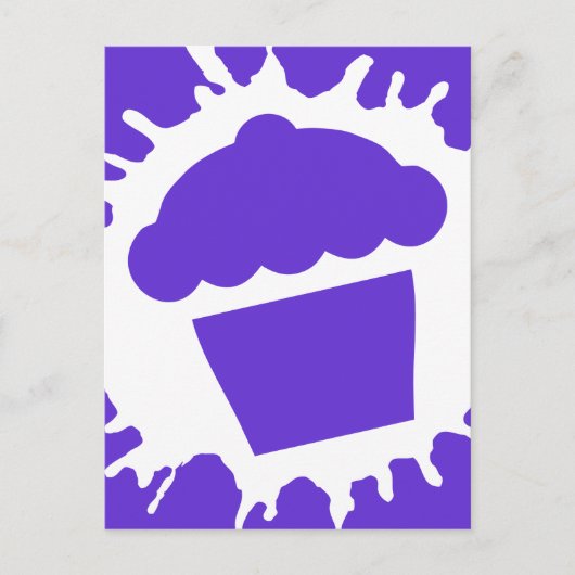 cupcake splatt briefkaart (Voorkant)