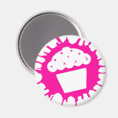 cupcake splatt magneet (Voorkant / Achterkant)
