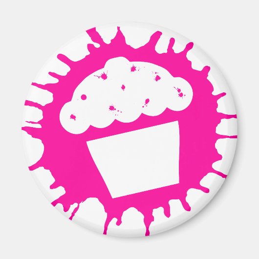 cupcake splatt magneet (Voorkant)