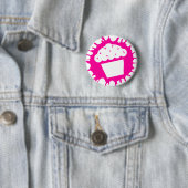 cupcake splatt ronde button 5,7 cm (In situ)