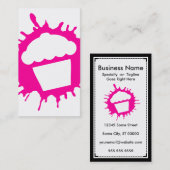 cupcake splatt visitekaartje (Voorkant / Achterkant)