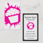 cupcake splatt visitekaartje (Voorkant / Achterkant)