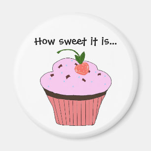 Cupcake Spreuk Magneet