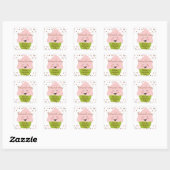 Cupcake Sprinkles Baby Girl Sticker (Vel)