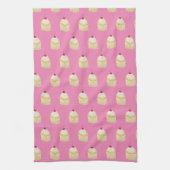 Cupcake Sprinkles Cherry Pattern Kitchen Towel Theedoek (Verticaal)