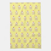 Cupcake Sprinkles Cherry Pattern Kitchen Towel Theedoek (Verticaal)