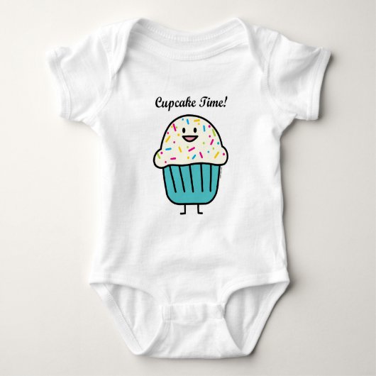 Cupcake Sprinkles vanille ijpje dessert Romper (Voorkant)