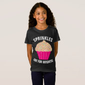 CUPCAKE SPRINKLES ZIJN VOOR WINNERS GIRLS T-SHIRT (Voorkant volledig)