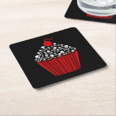 Cupcake Square Paper Onderzetter (Schuin)