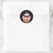 Cupcake - SRF Ronde Sticker (Tas)