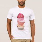 Cupcake Stack Heren T-Shirt (Voorkant)