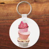 Cupcake Stack Sleutelhanger (Voorkant)
