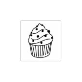 Cupcake Stamp - Mini Houten Art Stamp voor Ambacht Rubberstempel (Afrduk)