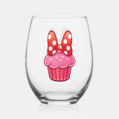Cupcake Steelvrije Wijn Glas (Voorkant)