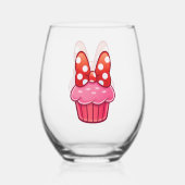 Cupcake Steelvrije Wijn Glas (Achterkant)